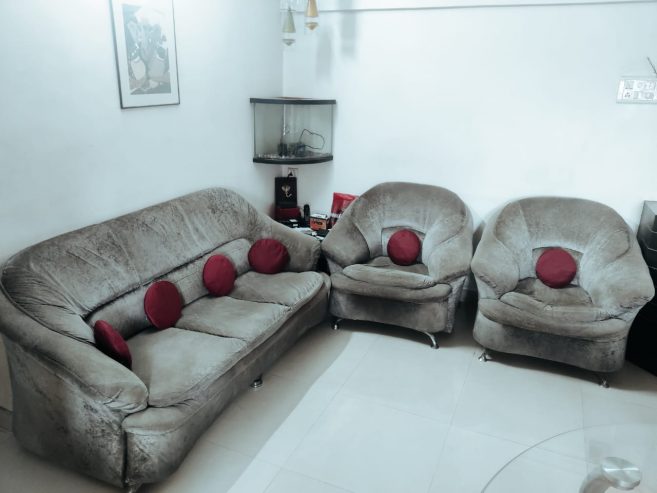 Sofa-Set-velvet-cloth